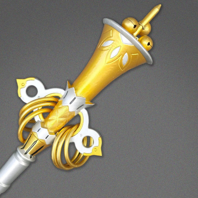 Monenjoy　ゼンレスゾーンゼロ　怪啖屋 リュシア・エロウェン　80cm　Pu製　音出る本物鈴 コスプレ道具　法杖