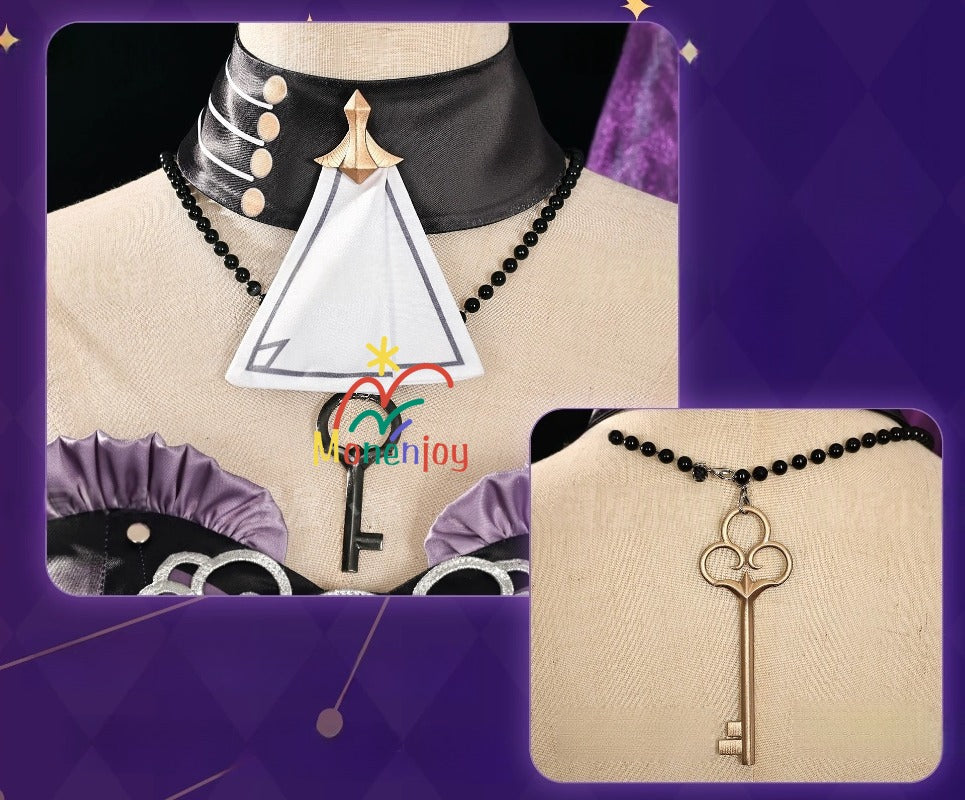 Monenjoy　崩壊スターレイル　マダムヘルタ　コスプレ衣装　洋服　ワンピース　3d樹脂製アクセサリー　コスチュームGS1204 - Monenjoy