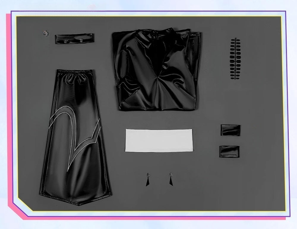 Monenjoy パンティ&ストッキングwithガーターベルト 天使兄弟　ポリエステル ポリウレタン コスプレ衣装 - Monenjoy