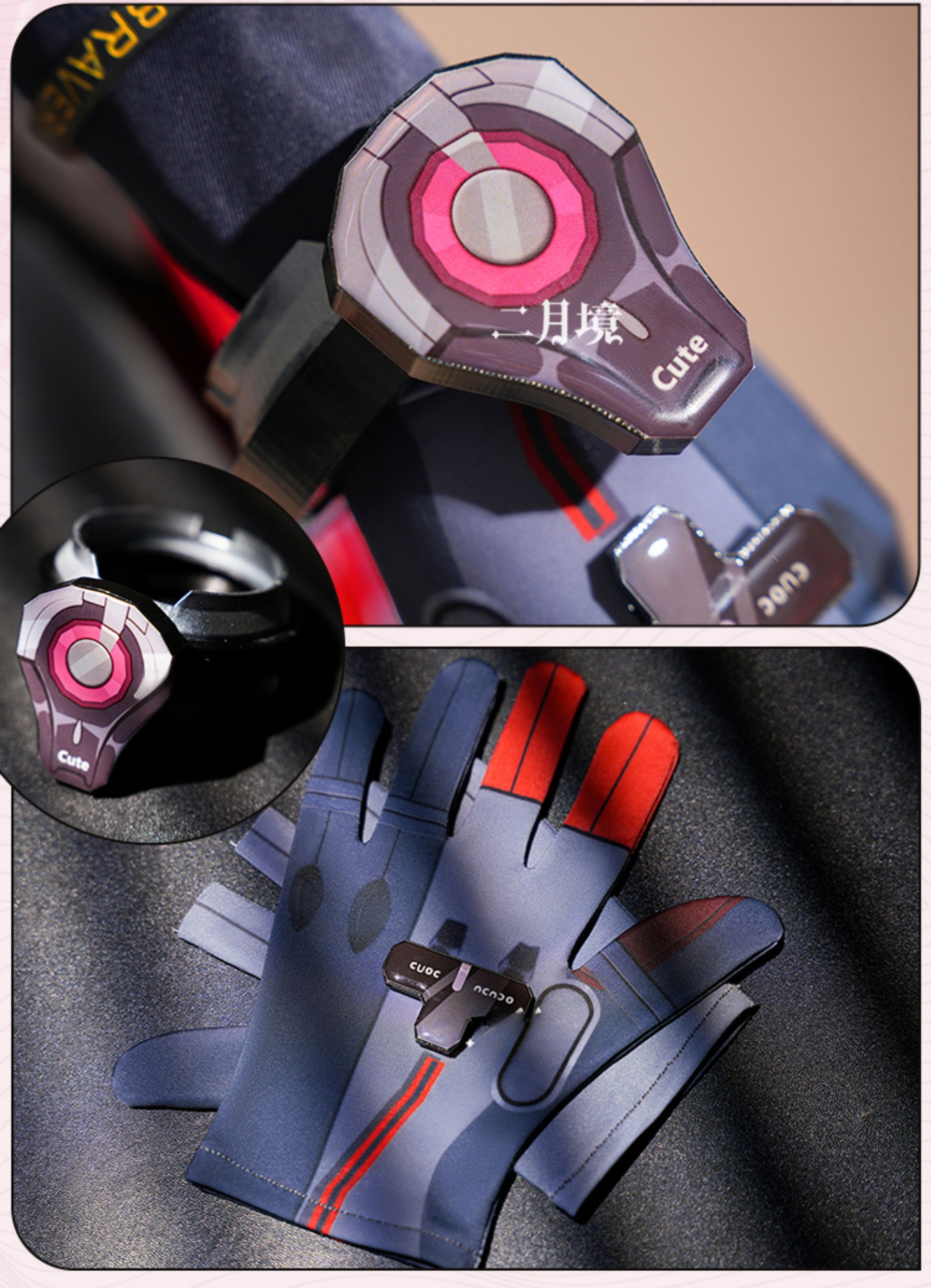 Monenjoy　鳴潮　コスプレ　丹瑾 たんきん　コスチューム　可愛い　イヤリング＋腿鞄付　ワンピース　ハロウィン　実物化　イベント - Monenjoy