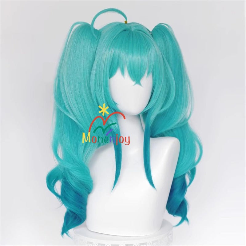 Monenjoy　初音ミク　かつら 鬘 WIG ヴァンパイア 吸血鬼 ウィッグ ネット付き コスプレ　ツインテール カツラ グッズ アニメ コスプレ道具GS1320 - Monenjoy