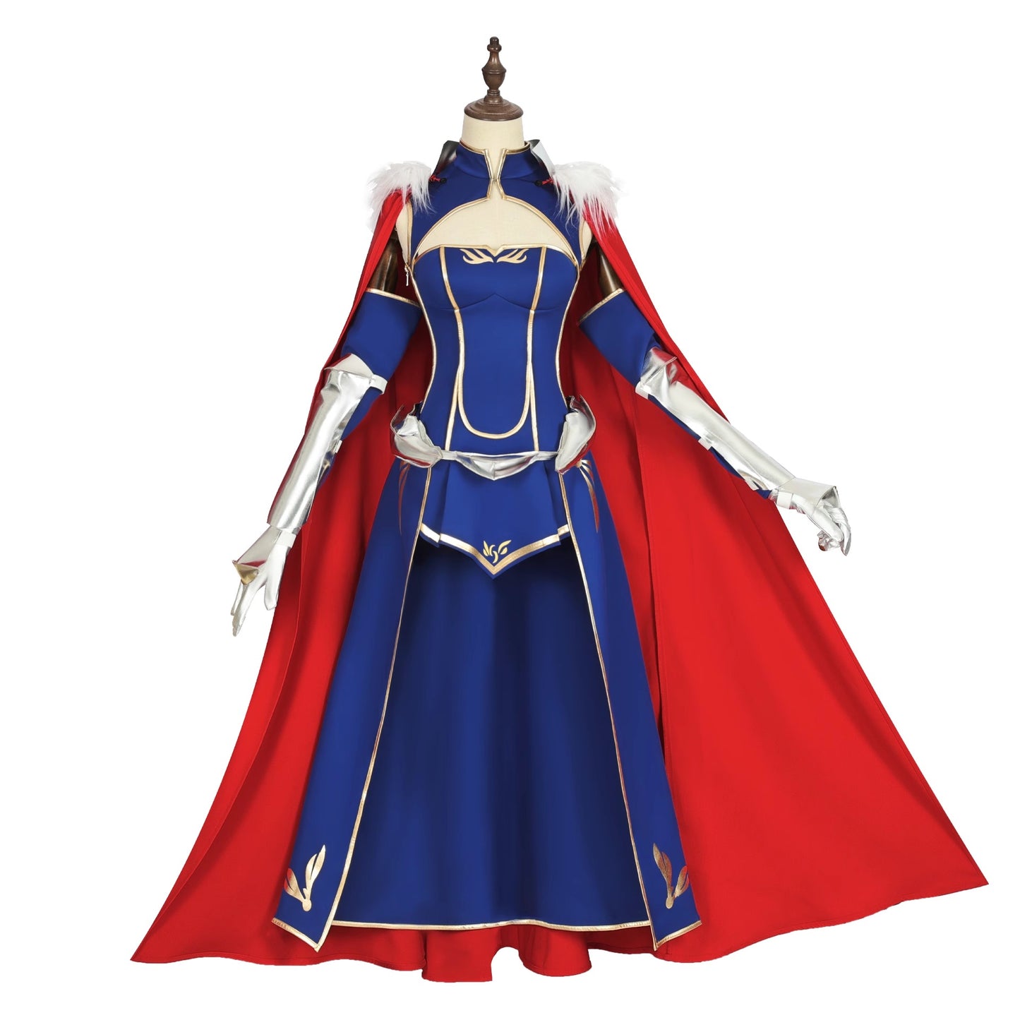 Monenjoy 　Fate　アルトリア・ペンドラゴン コスプレ衣装　Fate/staynight　セイバー　イベント　仮装　マント付　 - Monenjoy