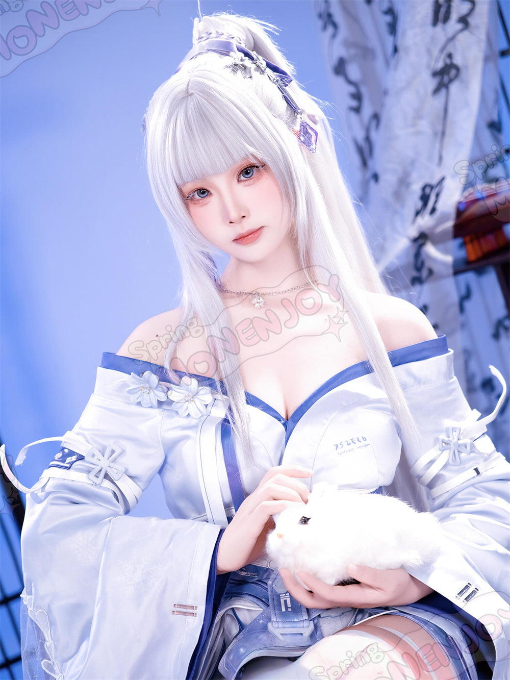 Monenjoy　鳴潮　緋雪　コスプレ衣装　ひゆき　3d樹脂製パーツ　 結霜 コスチューム　白雪の錆　Wuthering Waves　イベント舞台対応 Monenjoy