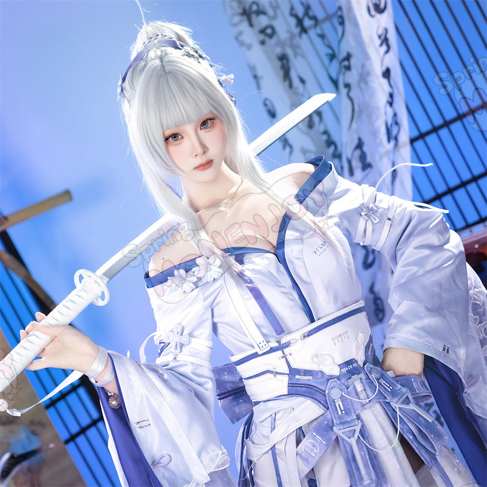 Monenjoy　鳴潮　緋雪　コスプレ衣装　ひゆき　3d樹脂製パーツ　 結霜 コスチューム　白雪の錆　Wuthering Waves　イベント舞台対応 Monenjoy
