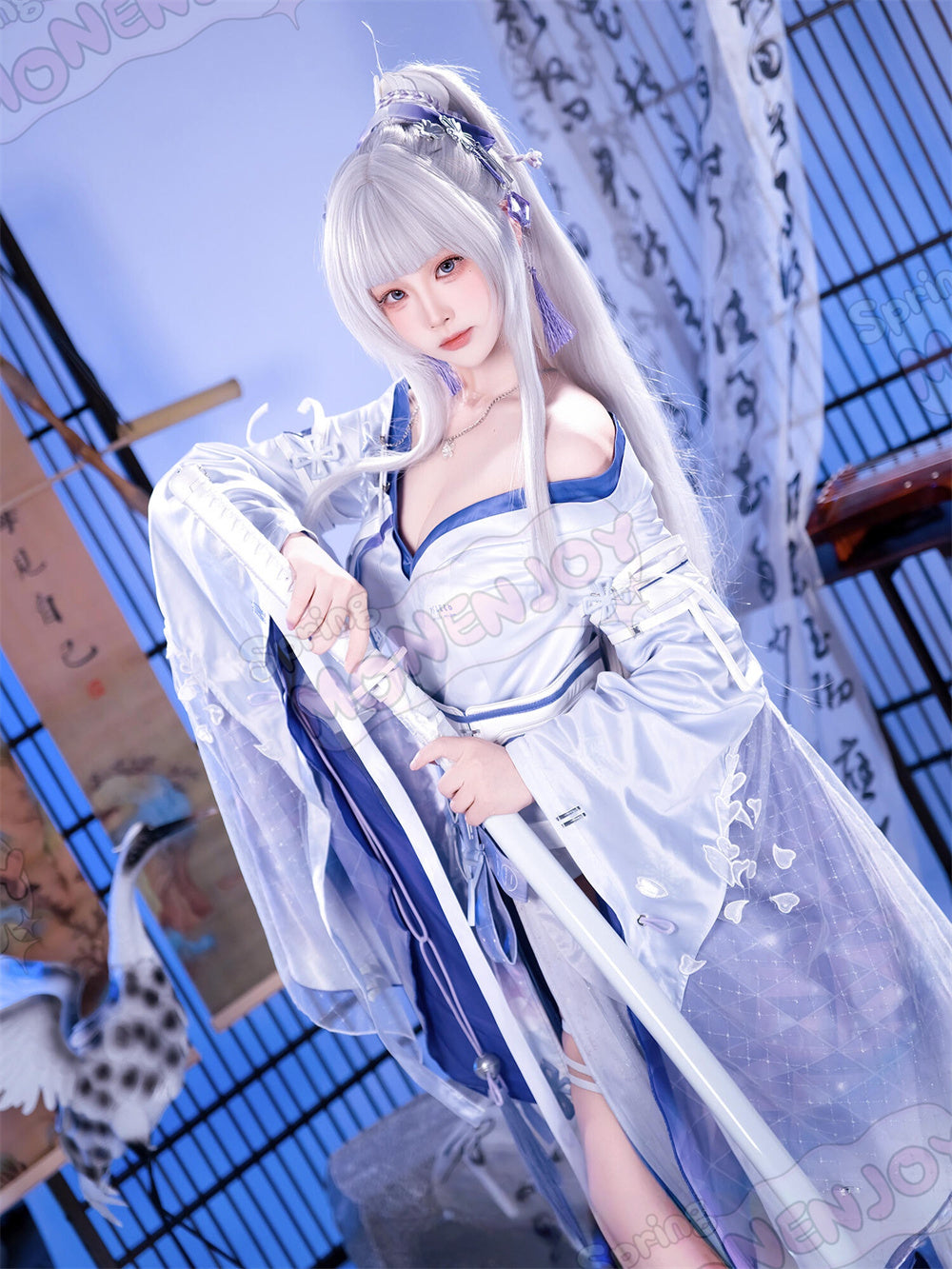 Monenjoy　鳴潮　緋雪　コスプレ衣装　ひゆき　3d樹脂製パーツ　 結霜 コスチューム　白雪の錆　Wuthering Waves　イベント舞台対応 Monenjoy