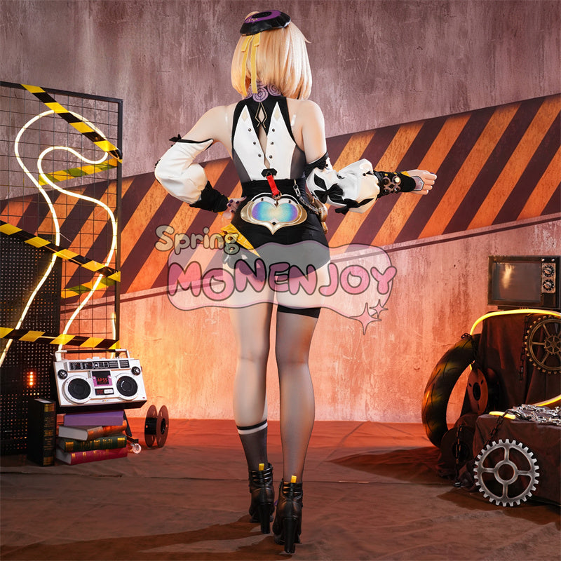 Monenjoy ゼンゼロ イドリー　コスプレ　マーフィー タコのシリオン　コスプレ衣装 (Yidhari/怪啖屋 タコ尻尾別途追加)　金属製パーツ　発光パーツ付