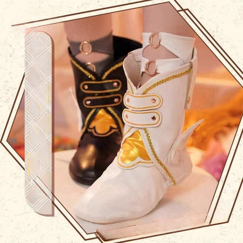 Monenjoy 崩壊スターレイル　トリビー 運命の三つ子　トリスビアス Tribios　翼付　コスプレ衣装　豪華生地　シューズカバー付＋Tribiosの3個セット髪飾り贈り - Monenjoy