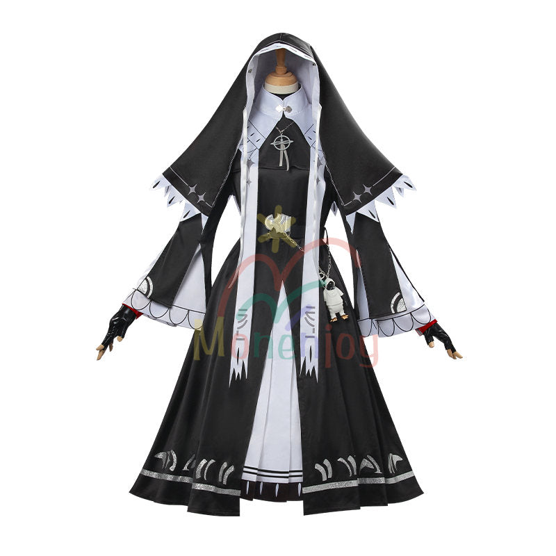 Monenjoy アークナイツ 新約エクシア　 シスター服　コスプレ衣装 高再現度 戦闘服デザイン　 Exusiai the New Covenant
