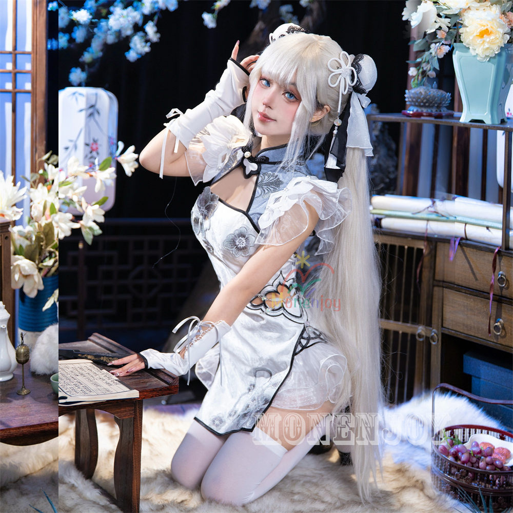 Monenjoy　NARAKA:BLADEPOINT　玉雪の心　殷紫萍　コスプレ衣装　ドレス　 武者　 コスチューム MONENJOY
