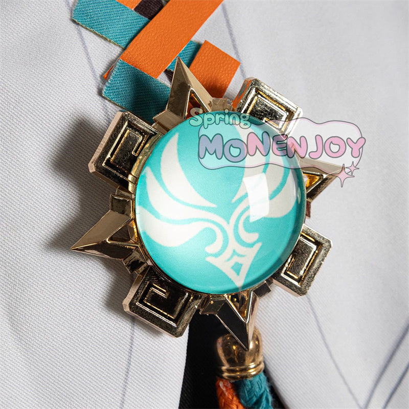monenjoy 原神 イファ コスプレ衣装　トラロカンの竜医　花翼の集の竜医　帽子＋アクセサリー付　コスプレ　GS1389 - Monenjoy