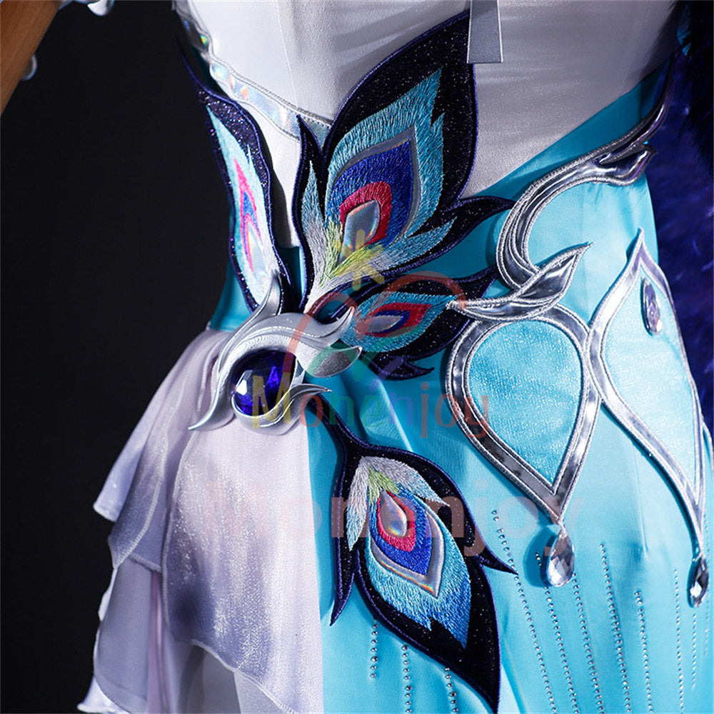 Monenjoy　 崩壊スターレイル 爻光　コスプレ衣装　Yao Guang　コスチューム　Honkai: Star Rail　金属装飾パーツ　精巧な刺繍柄　イベント　 MONENJOY