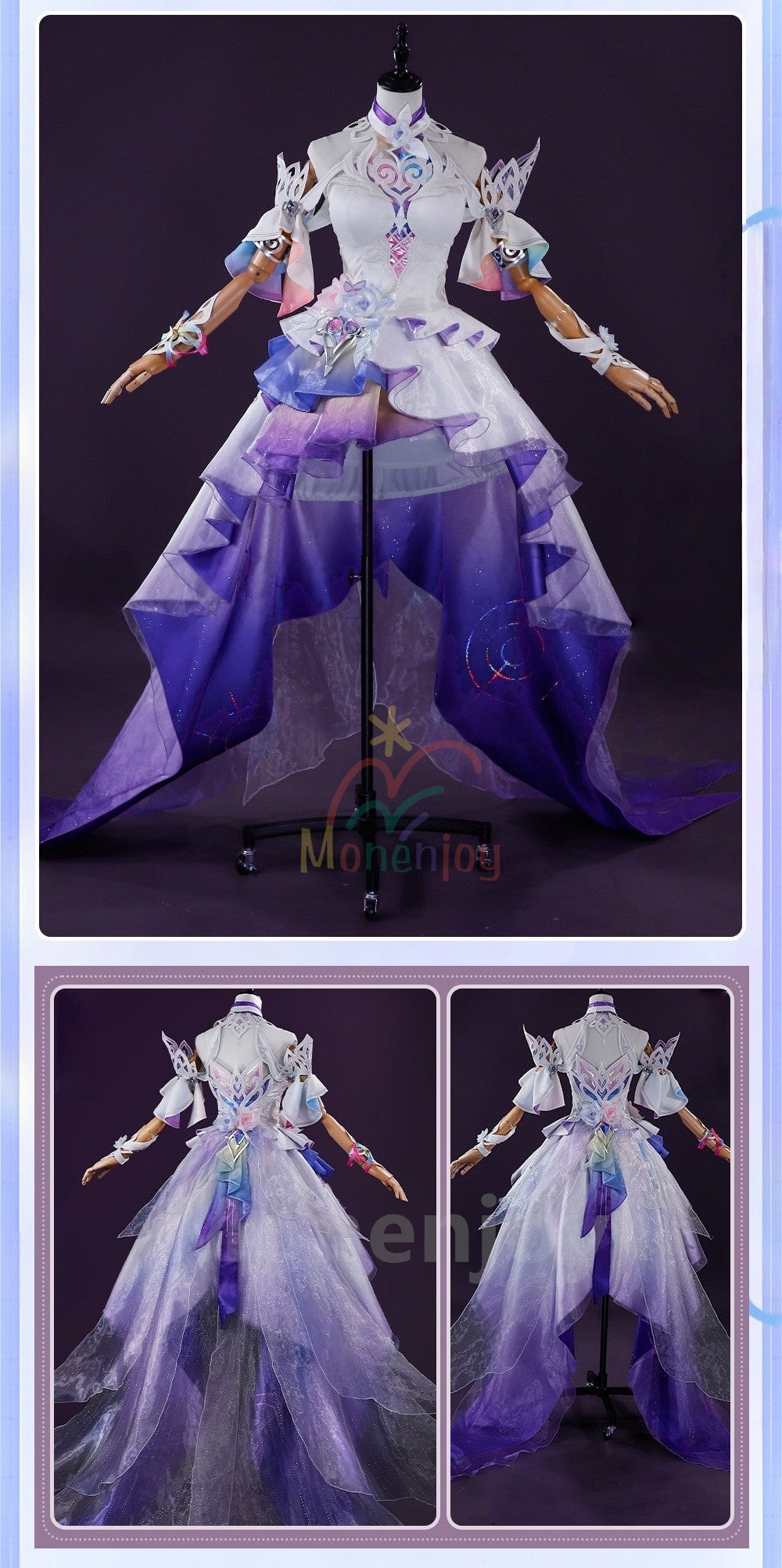 予約　Monenjoy 崩壊スターレイル　コスプレ　キュレネ　Cyrene 衣装　豪華　2.4m超ロング裾 　洋服　ワンピース　 1/3Delusion