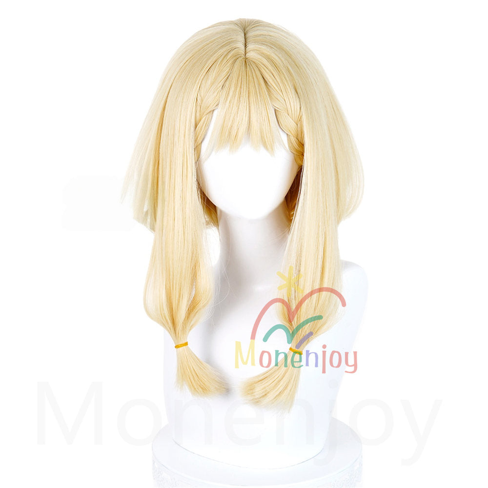 Monenjoy　エンドフィールド　 ロッシ　ウィッグ　長48cm　カツラ アークナイツ　フリーサイズ フルウィッグ 自然 かつら ハイトーン カール ストレート wig 撮影道具　コスプレ道具 MONENJOY