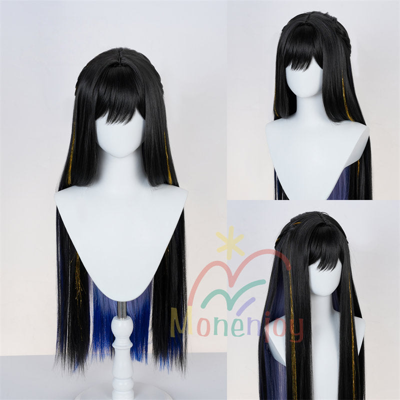 Monenjoy 崩壊スターレイル　コンスタンス　ダリア 　ウィッグ　100cm　鬘　永火官邸　　コスプレ道具　天外衛星通信 　コスチューム　イベント　カツラ　ハロウィン