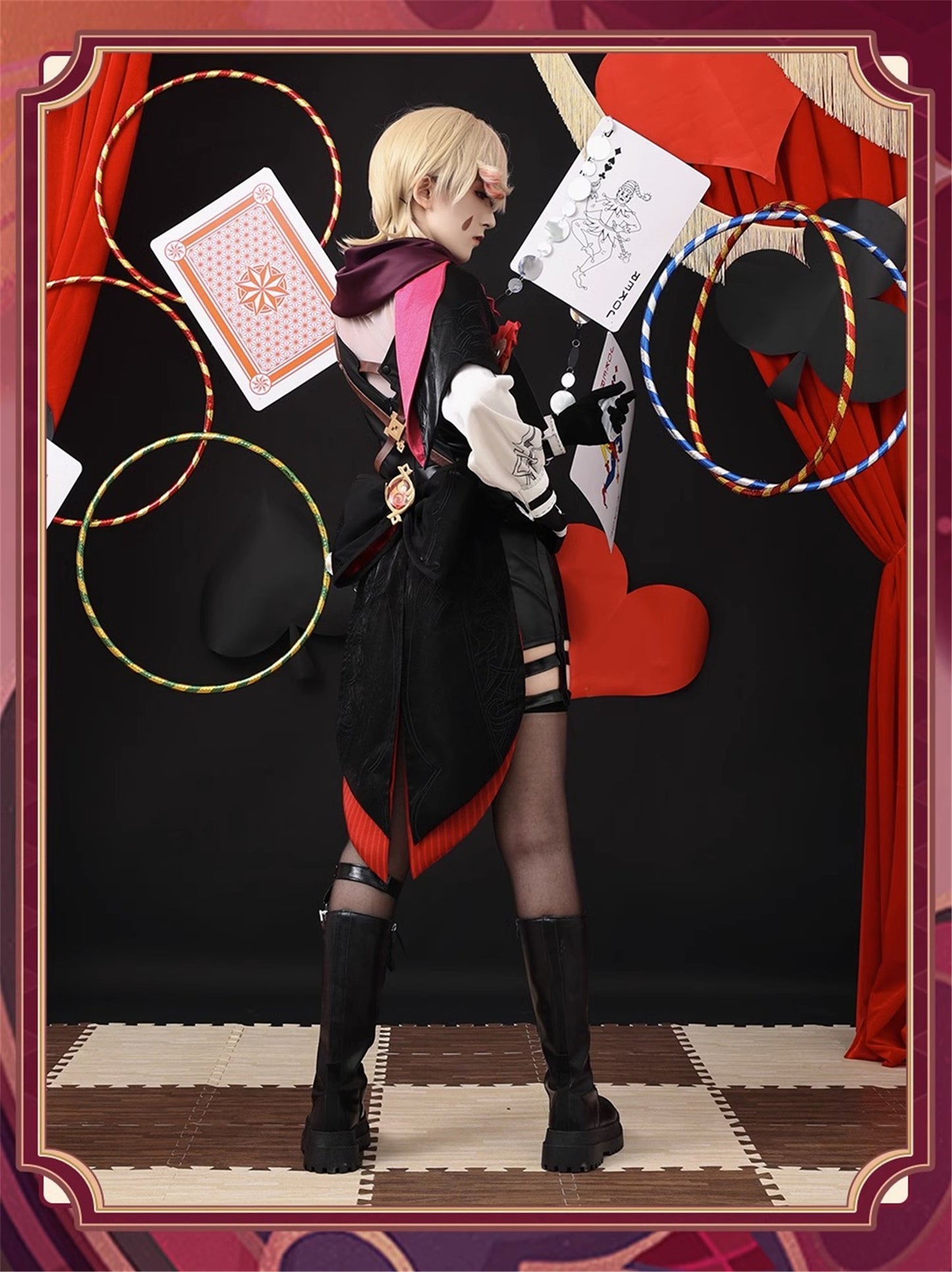 Monenjoy　原神　フォンテーヌ　リネ　神の目 コスチューム　衣装　ハロウィン　クリスマス　衣装　イベント　変装　cosplay　男女兼用 - Monenjoy