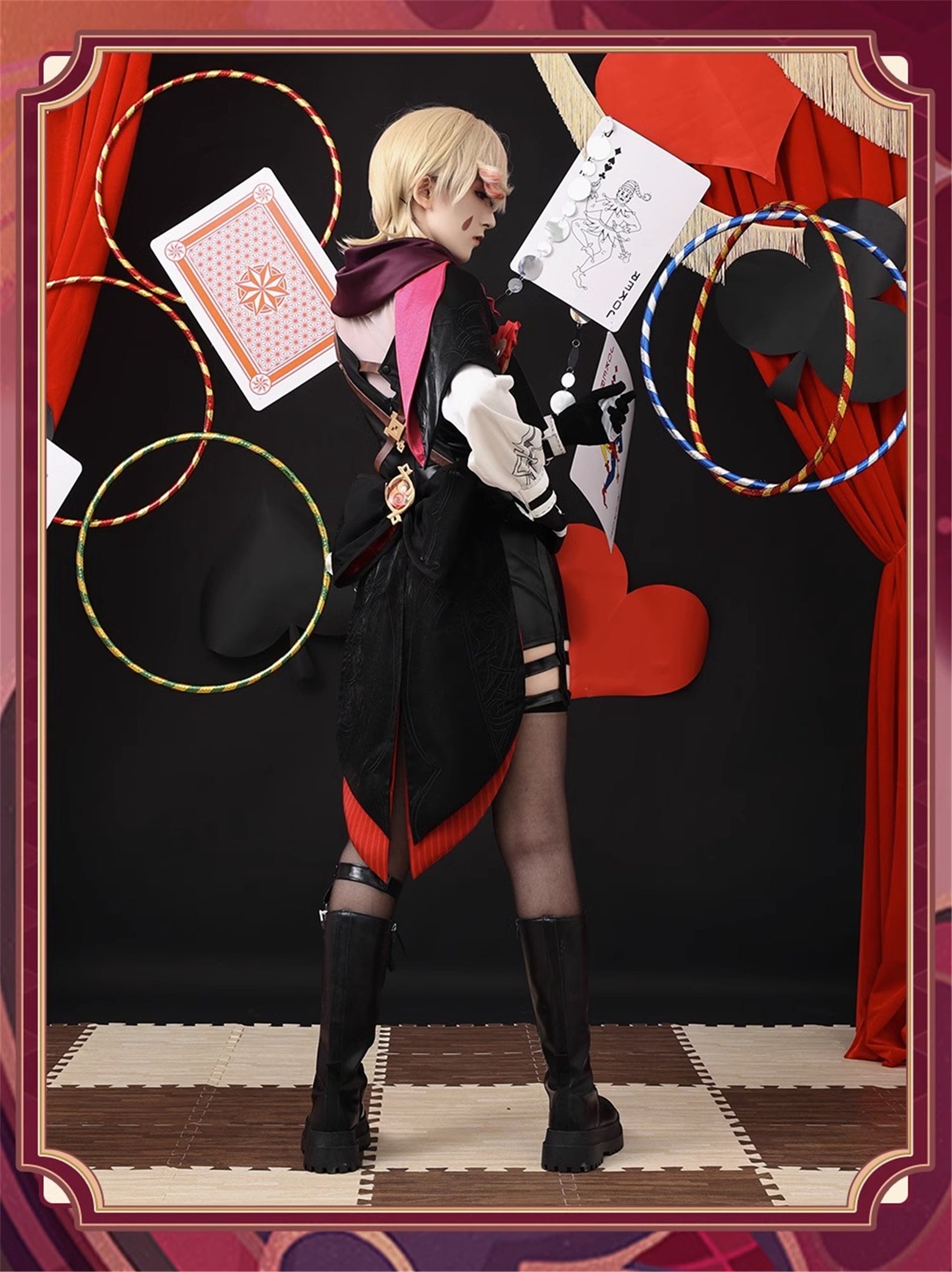 Monenjoy　原神　フォンテーヌ　リネ　神の目 コスチューム　衣装　ハロウィン　クリスマス　衣装　イベント　変装　cosplay　男女兼用 - Monenjoy