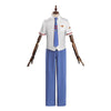 Monenjoy Cardcaptor Sakura Sakura Kinomoto Syaoran Li Summer Uniform Cosplay Costume Elementary School Uniform Sailor Suit with Embroidered Logo Anime Complete Reproduction Junior High School Uniform Ver.