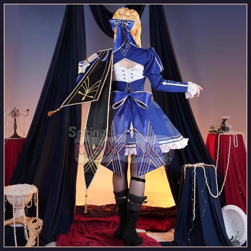 Monenjoy 崩壊スターレイル セイバー Saber　コスプレ衣装　ワンピース　戦闘服　ブルー色　イベントGS1423 - Monenjoy