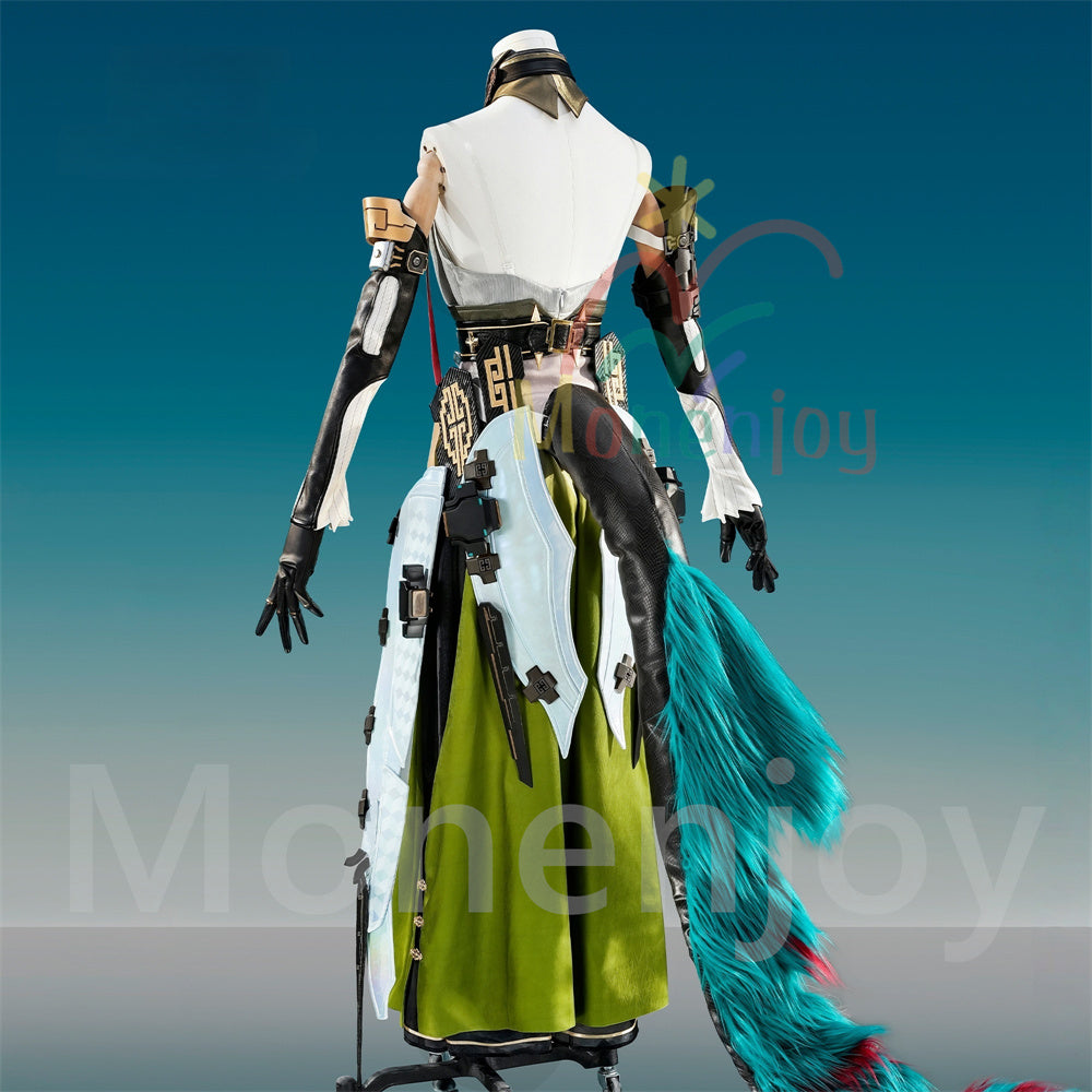 Monenjoy エンドフィールド ゾアン・ファンイ コスプレ衣装 角付 合金