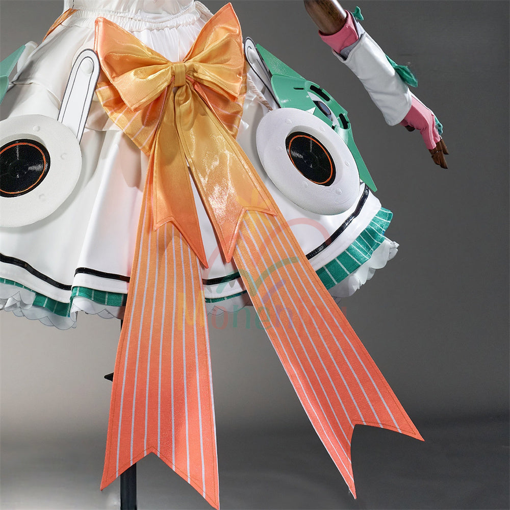 Monenjoy ゼンゼロ アリア コスプレ衣装　翼付　コスチューム　フルセット　舞台服　仮装　光輪付 MONENJOY