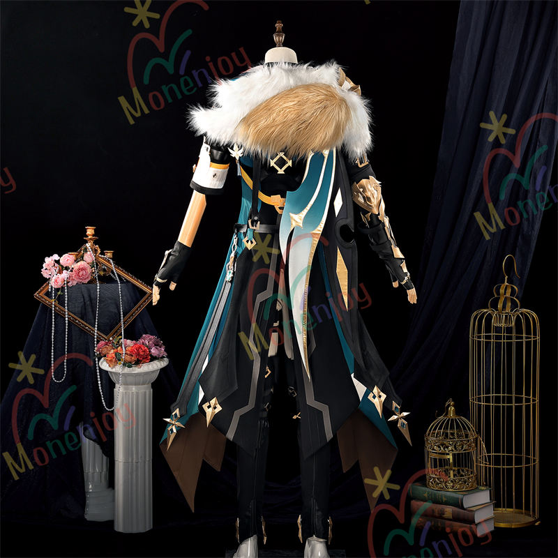 Monenjoy 原神 ファルカ コスプレ衣装 ナドクライ編Varka コスチューム　モンド / 西風騎士団　（フルセット）イベント・仮装に最適 西風騎士団 大団長