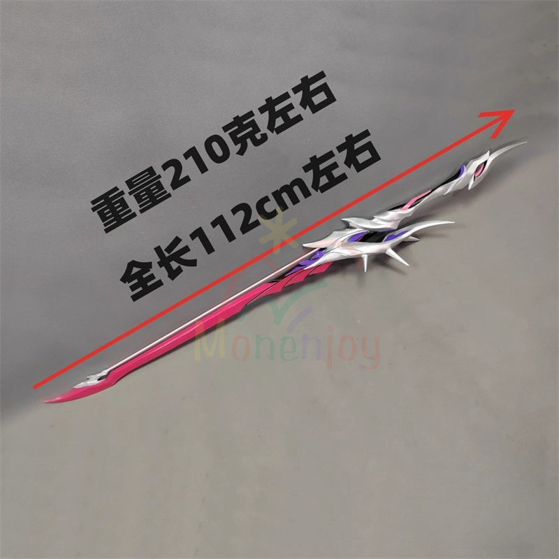 Monenjoy 崩壊スターレイル セイレンス コスプレ道具　110cm　片手剣　PLA樹脂プリント　武器モデル　工芸品　舞台道具