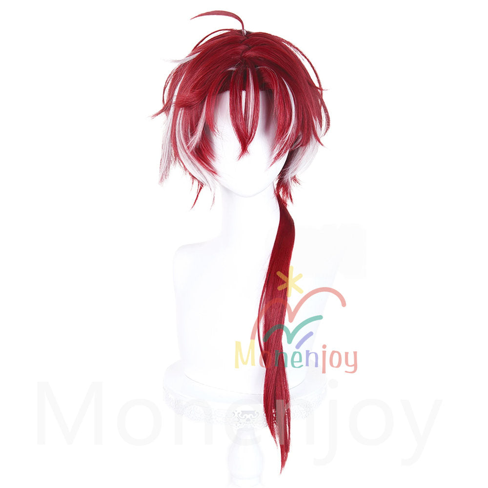 Monenjoy　アークナイツ　ベッローネ Bellone　ウィッグ　カツラ　75cm　耐熱ウィッグ　自然感  Arknights　Mサイズ フリーサイズ フルウィッグ 自然 かつら ハイトーン カール ストレート  wig 撮影道具 MONENJOY