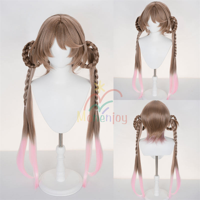 Monenjoy アークナイツ エンドフィールド エイヤフィヤトラ　90cm　ウィッグ　コスプレ衣装　Eyjafjalla　コスチューム　明日方舟 イースタンシリーズ