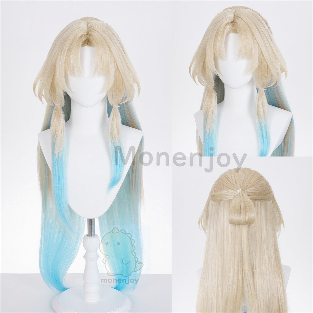 Monenjoy　崩壊スターレイル　パール　ウィッグ　鬘　 十の石心　コスプレウィッグ　100cm　自然感　耐熱ウィッグ　イベント MONENJOY