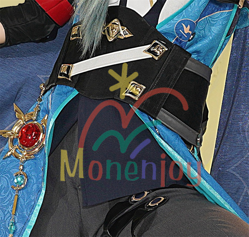 Monenjoy　崩壊スターレイル　アナイクス　コスプレ　Anaxa　豪華　アナクサゴラス　コスプレ衣装　金属製腰飾り　刺繍花紋　イベント　コスチューム　仮装　 - Monenjoy