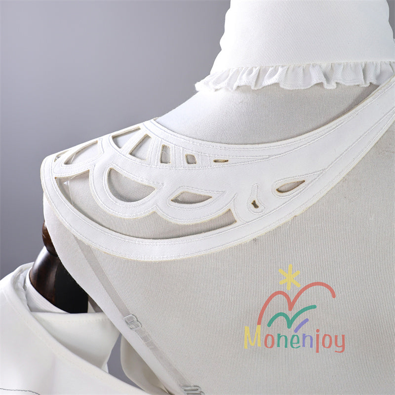 Monenjoy　鳴潮　フローヴァ　白色　洋服　ワンピース　コスプレ衣装　ワンピース　礼服　コスチューム　イベント