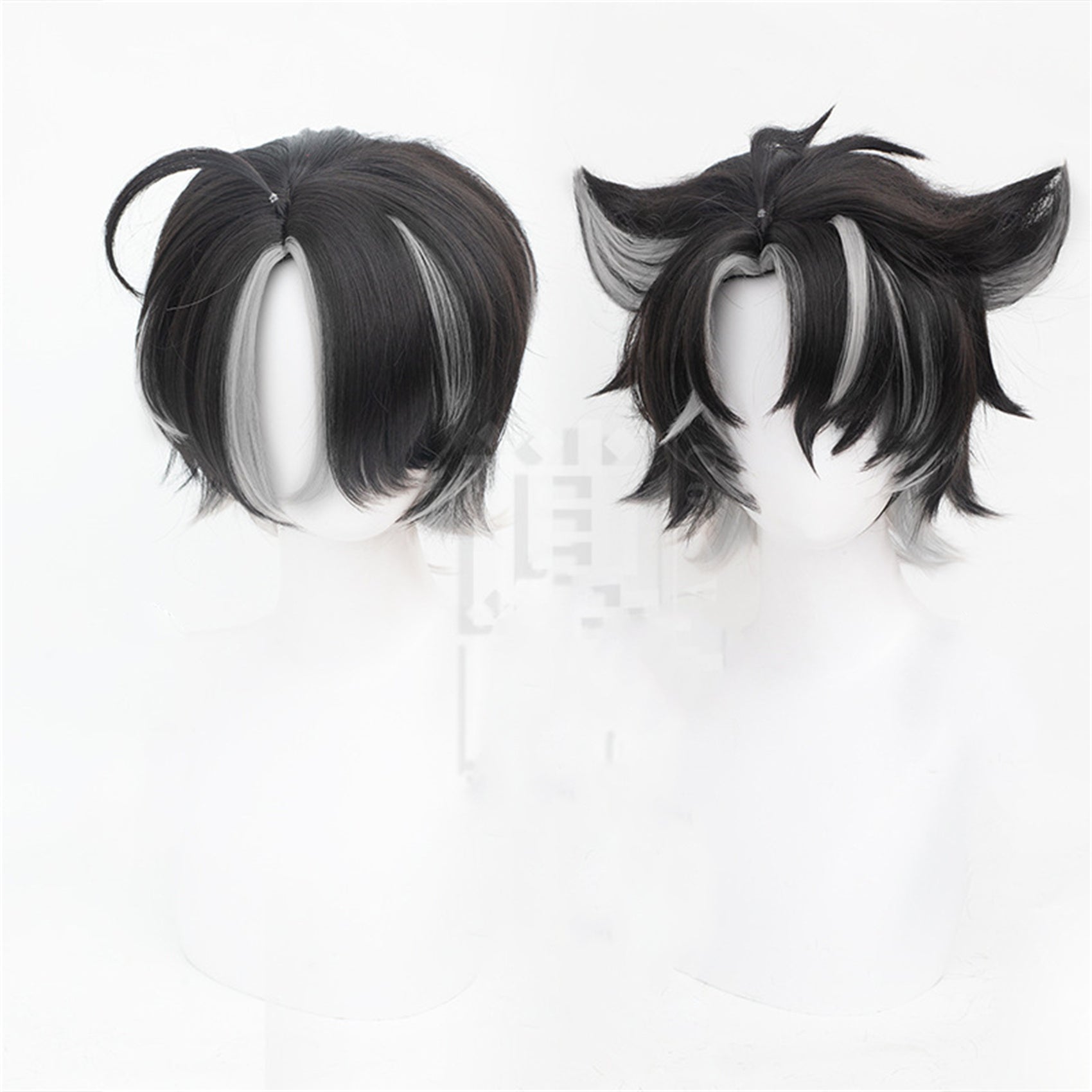 Monenjoy 原神（げんしん）　リオセスリ　35cm　ウィッグ　自然　ウィッグ　ショート　ういっぐ フルウィッグ　自然 つけ毛　 ふんわり カール　ライブ　フルウィッグ　お洒落 ファッション かつら - Monenjoy