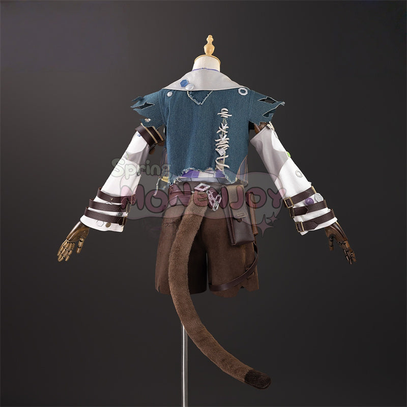 Monenjoy 第五人格　幻灯師　幻灯師のUR衣装　「フラバルー」コスプレ衣装　アマンダ・ゲイティス　尻尾＆帽子付き｜仮装 完成品