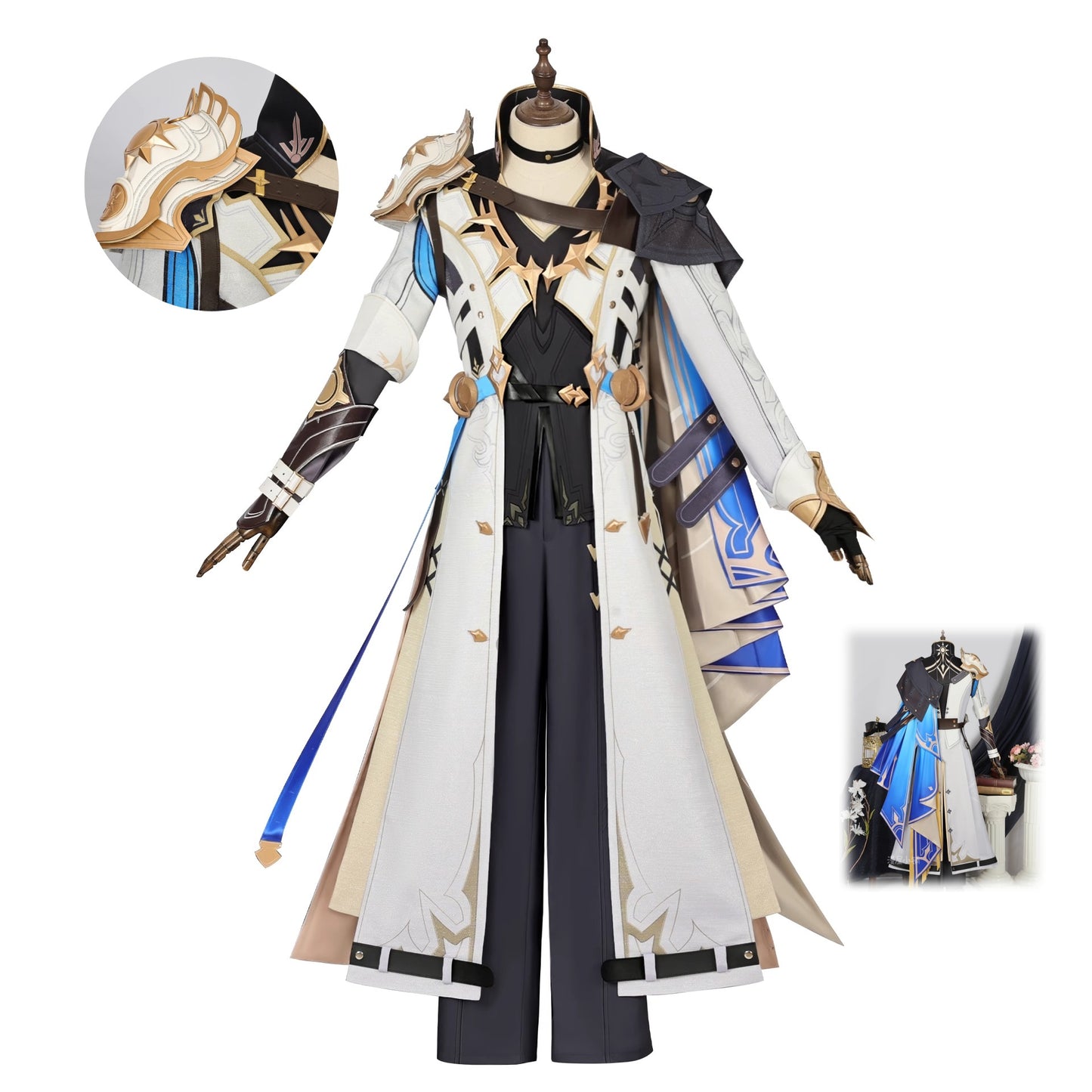 Monenjoy　崩壊スターレイル　ファイノン　白輝の騎士　Phainon　コスプレ衣装　黄金裔　コスチュームGS1440