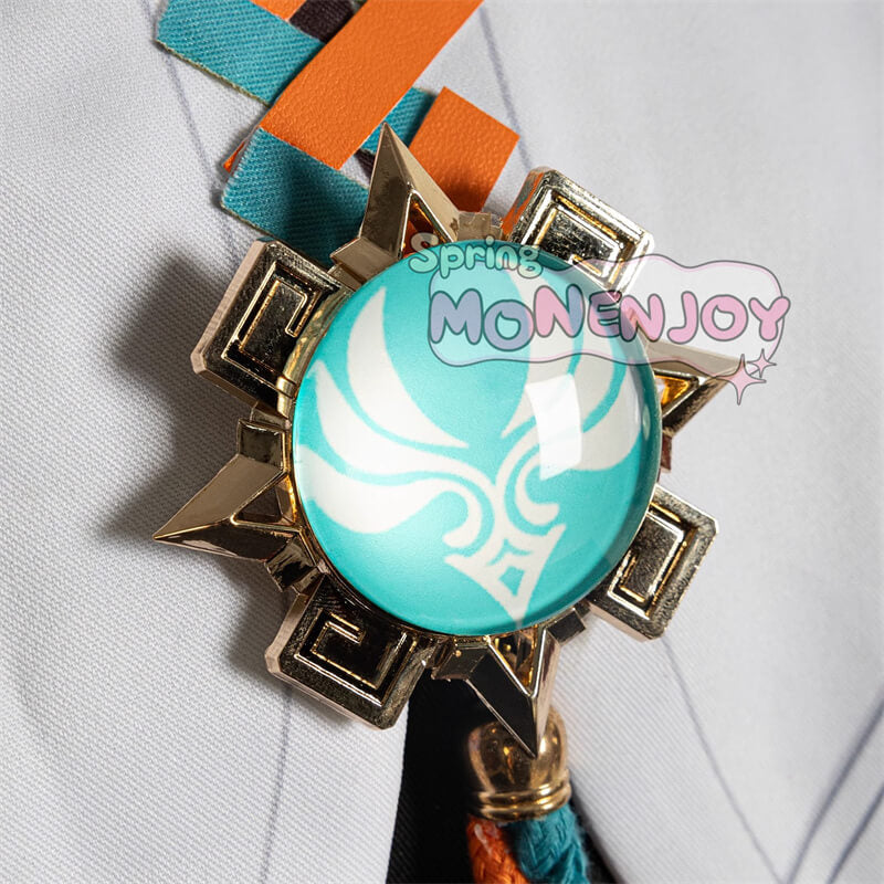 monenjoy 原神 イファ コスプレ衣装　トラロカンの竜医　花翼の集の竜医　帽子＋アクセサリー付　コスプレ　GS1389 - Monenjoy