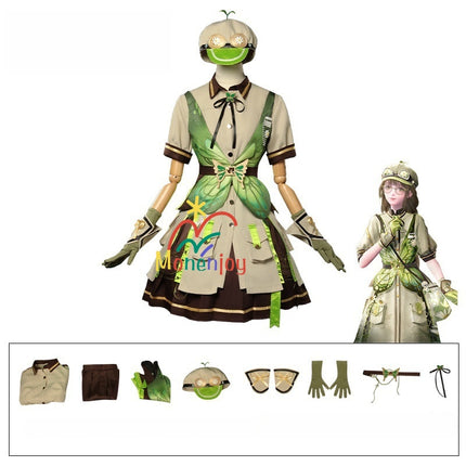 Monenjoy　インフィニティニキ 　森の蝶との戯れ コスプレ衣装 ワンピース　洋服　イベント　帽子付GS1226 - Monenjoy