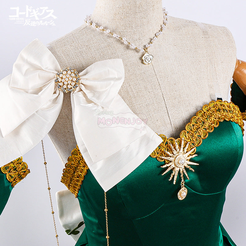 Monenjoy　コードギアス反逆のルルーシュ　礼服　C.C　シーツー　ワンピース　コスプレ衣装GS1369 - Monenjoy