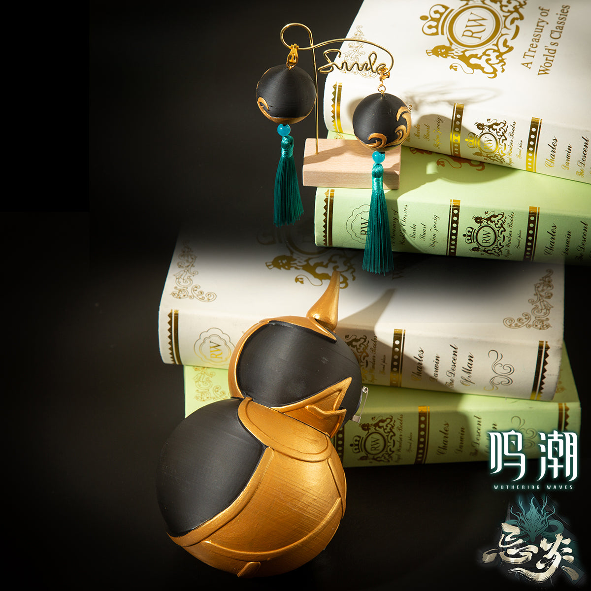 Monenjoy 鳴潮 コスプレ衣装　忌炎（きえん）コスチューム　イヤリング付　イベント　仮装　戦闘服　カッコイイ　 - Monenjoy