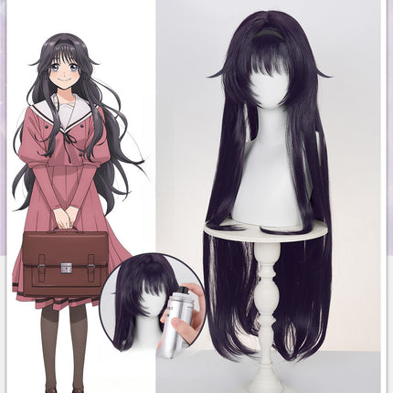 Monenjoy The Fragrant Flower Blooms with Dignity Kaoruko Waguri Cosplay 100cm Wig Wig Kaoruko Waguri Wig Private Kikyo Gakuen Girls' High School 