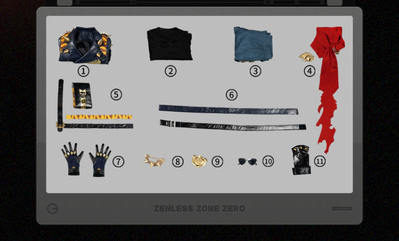 Monenjoy　ゼンゼロ　ライト　コスプレ衣装　ゼンレスゾーンゼロ　コスチューム　カリュドーンの子　武器追加可能　カッコイイ　イベント　仮装 - Monenjoy