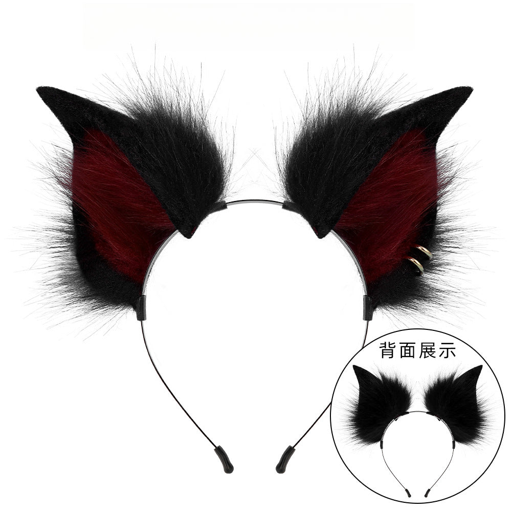 Monenjoy　陰陽師　白蔵主　妖狐　稲荷神　小物 狐耳 狼耳 狼の尻尾 コスプレ アクセサリー　コスプレ道具　髪飾り　狐耳　擬人化GS1153 - Monenjoy