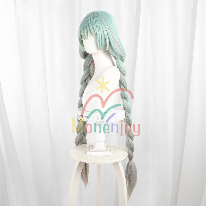 Monenjoy　鳴潮　フローヴァ　コスプレウィッグ　110cm　カツラ　イベント　アクセサリー