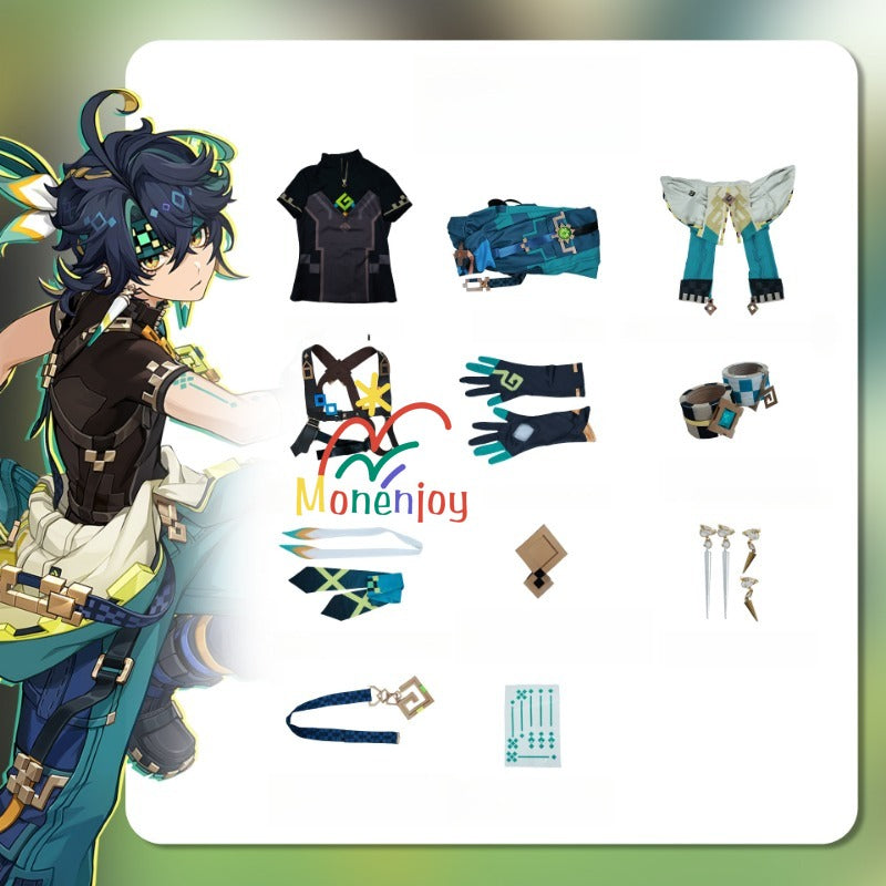 原神　キィニチ　コスプレ衣装　高比率再現　ウィッグ＋シューズ追加　MONENJOY - Monenjoy
