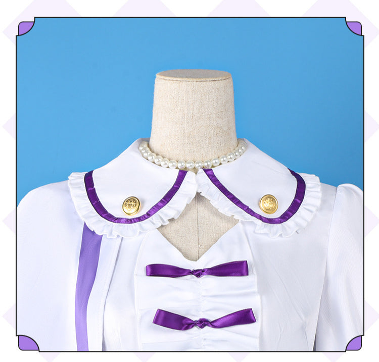 Monenjoy　前橋ウィッチーズ 新里 アズ　紫色 コスプレ衣装　ライブ服　舞台服　コスチューム　魔女　