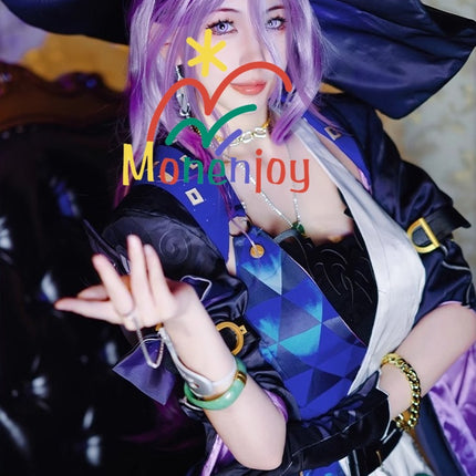 Monenjoy 崩壊スターレイル ジェイド コスプレ衣装　イベント　帽子付＋イヤリング付＋3d樹脂アクセサリー - Monenjoy