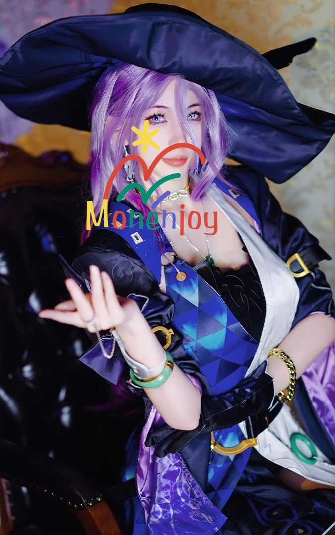 Monenjoy 崩壊スターレイル ジェイド コスプレ衣装　イベント　帽子付＋イヤリング付＋3d樹脂アクセサリー - Monenjoy