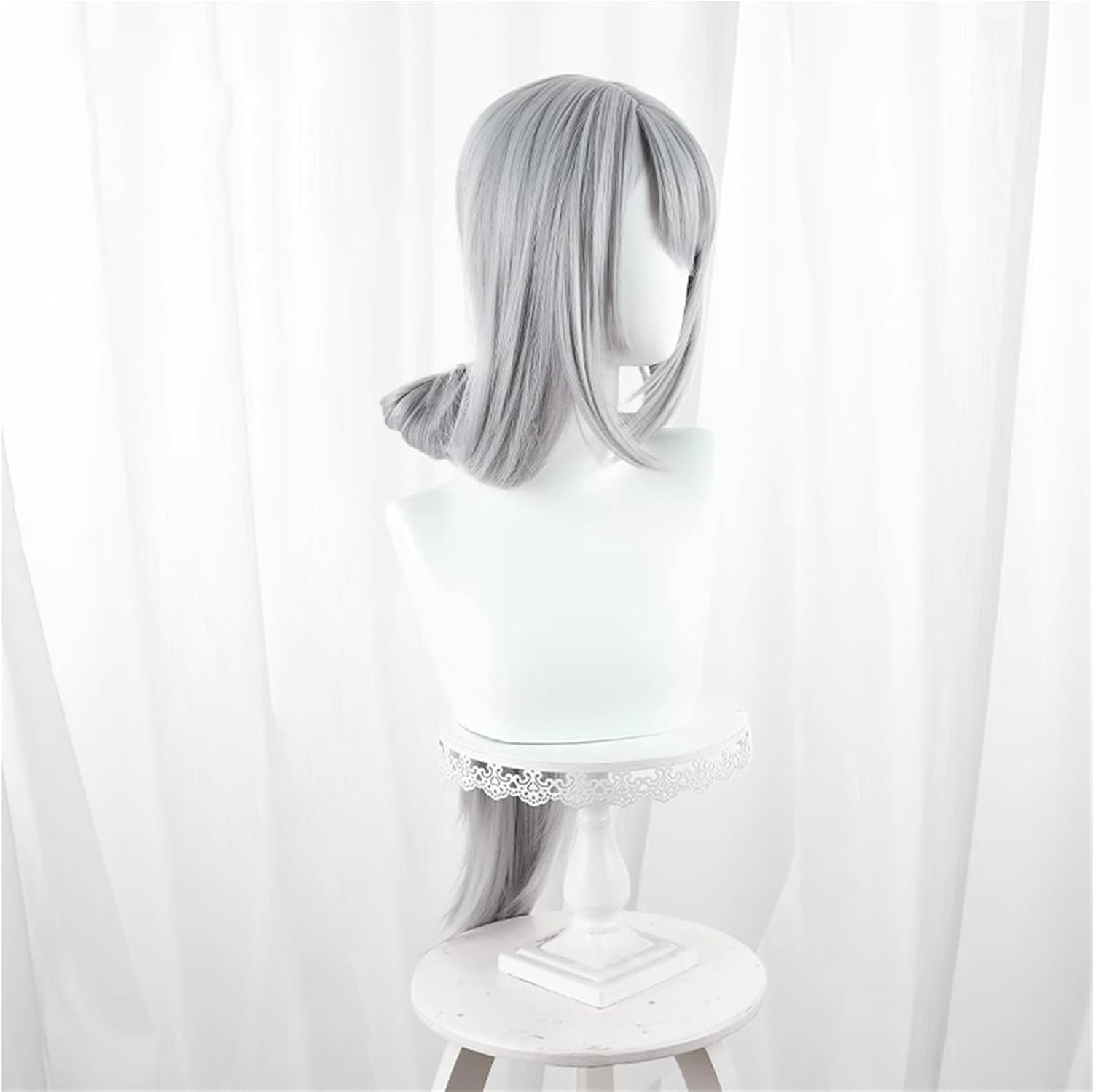 Monenjoy 崩壊スターレイル 桂乃芬 ウィッグ 80cm ロング 自然 ショート ボブ フルウィッグ ストレート ウイッグ wig かつら フルウィッグ ミディアム セミロング - Monenjoy