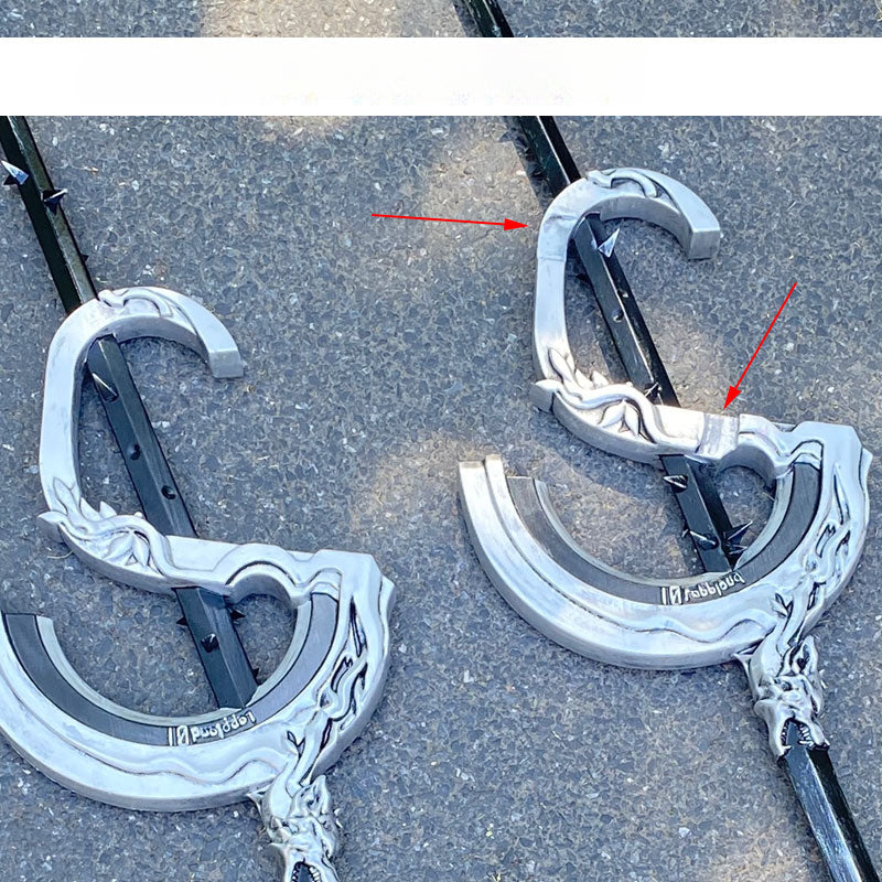 Monenjoy Arknights Lappland the Decadenza Desolate Lappland Staff 112cm PU 2-piece Set Cosplay Prop Weapon Replica Weapon