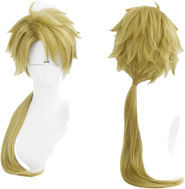 Monenjoy文豪ストレイドッグス 国木田独歩 ウィッグ 文スト 70cm コスプレ 衣装 舞台 ウィッグ  自然 つけ毛 ルーズ メッシュ 耐熱 自然 グラデーション フルウィッグ - Monenjoy