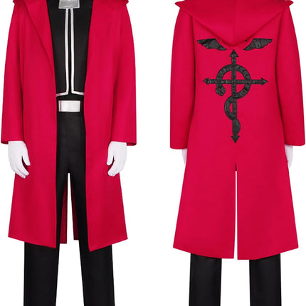 monenjoy 鋼の錬金術師師エドワード コスプレ エドワード・エルリック コスチューム ハガレン COS 学園祭 ハロウィン 舞台衣装 撮影 - Monenjoy